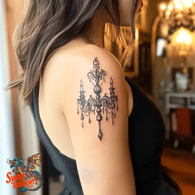 100 Chandelier Tattoo Design Ideas: Elegance in Ink 67 Chandelier Tattoo