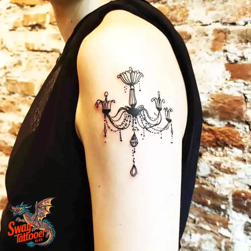 100 Chandelier Tattoo Design Ideas: Elegance in Ink 62 Chandelier Tattoo