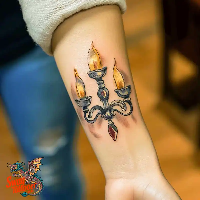 100 Chandelier Tattoo Design Ideas: Elegance in Ink 45 Chandelier Tattoo