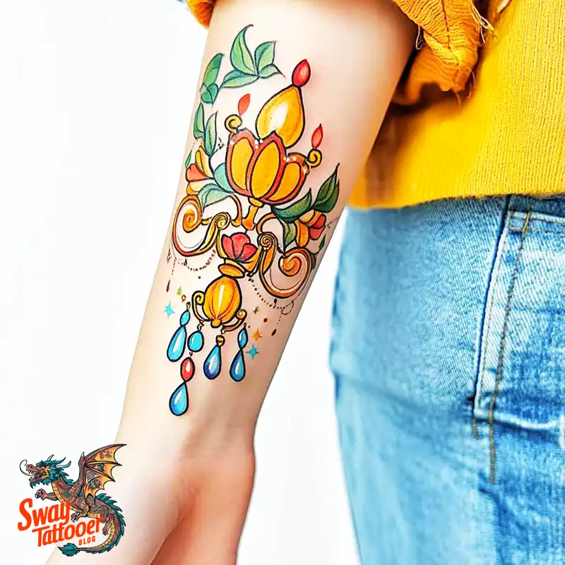 100 Chandelier Tattoo Design Ideas: Elegance in Ink 40 Chandelier Tattoo