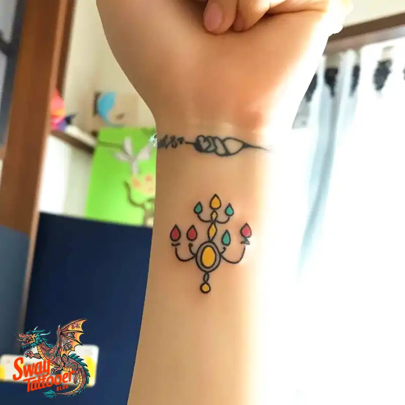 100 Chandelier Tattoo Design Ideas: Elegance in Ink 39 Chandelier Tattoo