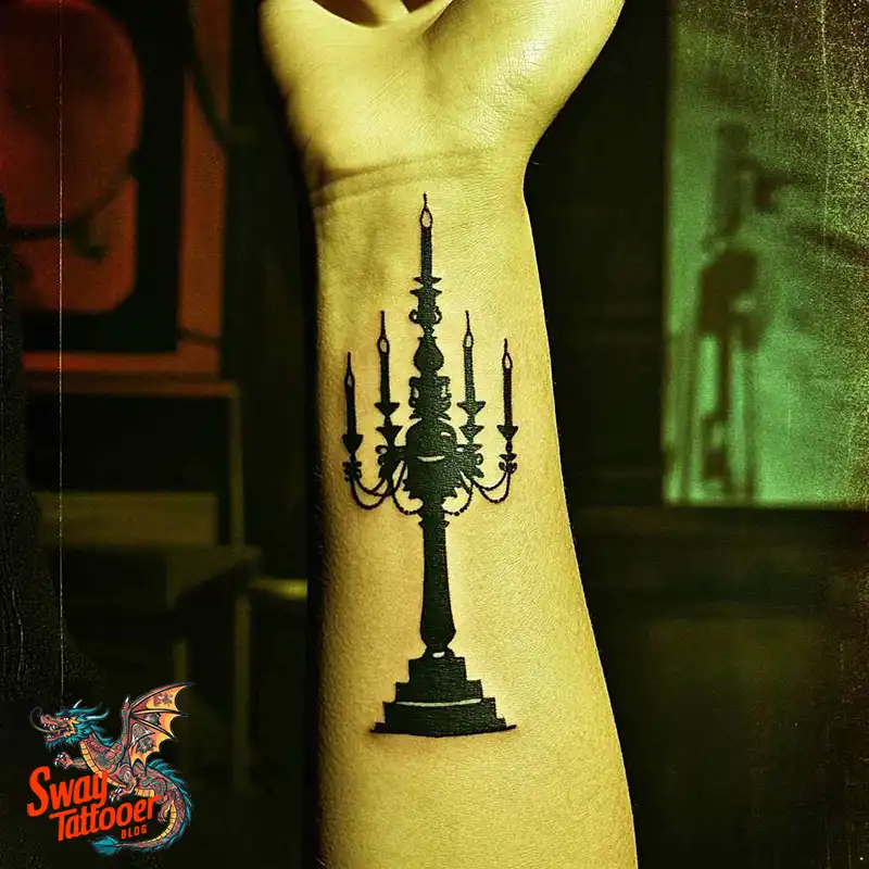 100 Chandelier Tattoo Design Ideas: Elegance in Ink 38 Chandelier Tattoo