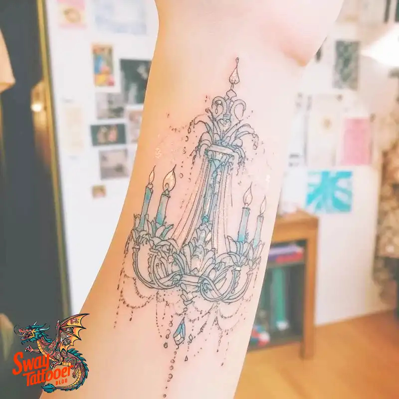 100 Chandelier Tattoo Design Ideas: Elegance in Ink 36 Chandelier Tattoo