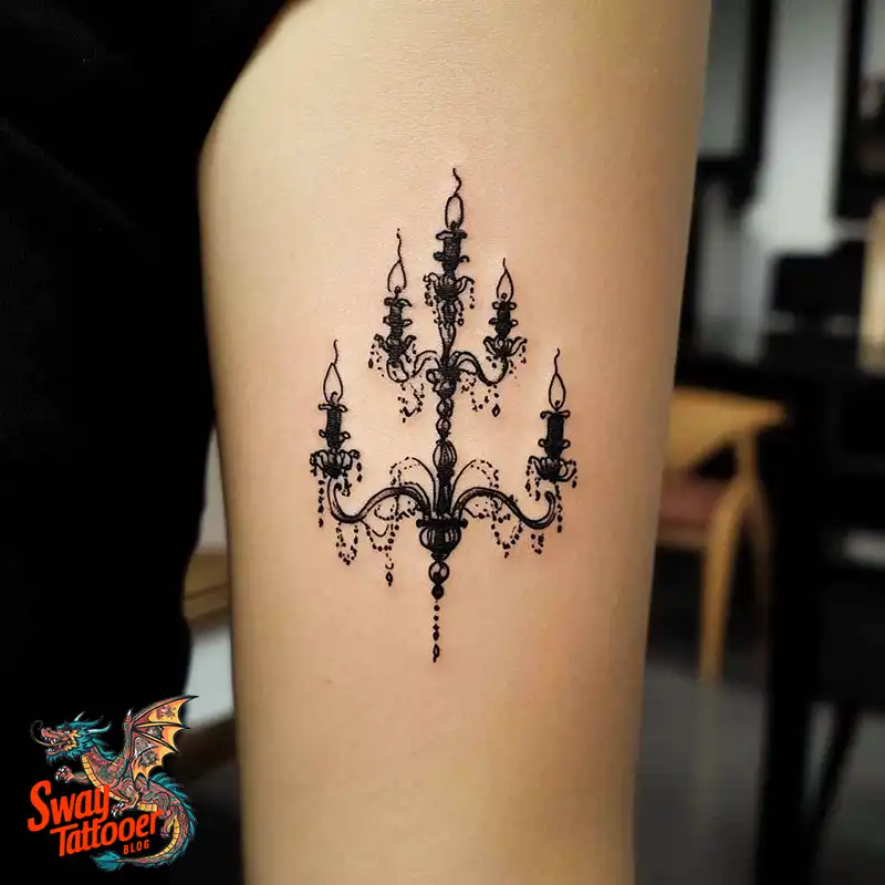 100 Chandelier Tattoo Design Ideas: Elegance in Ink 93 Chandelier Tattoo