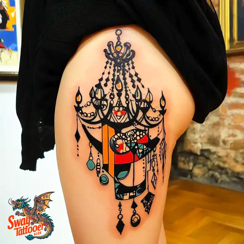 100 Chandelier Tattoo Design Ideas: Elegance in Ink 25 Chandelier Tattoo