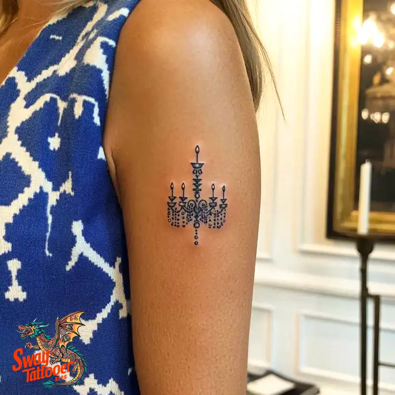 100 Chandelier Tattoo Design Ideas: Elegance in Ink 27 Chandelier Tattoo