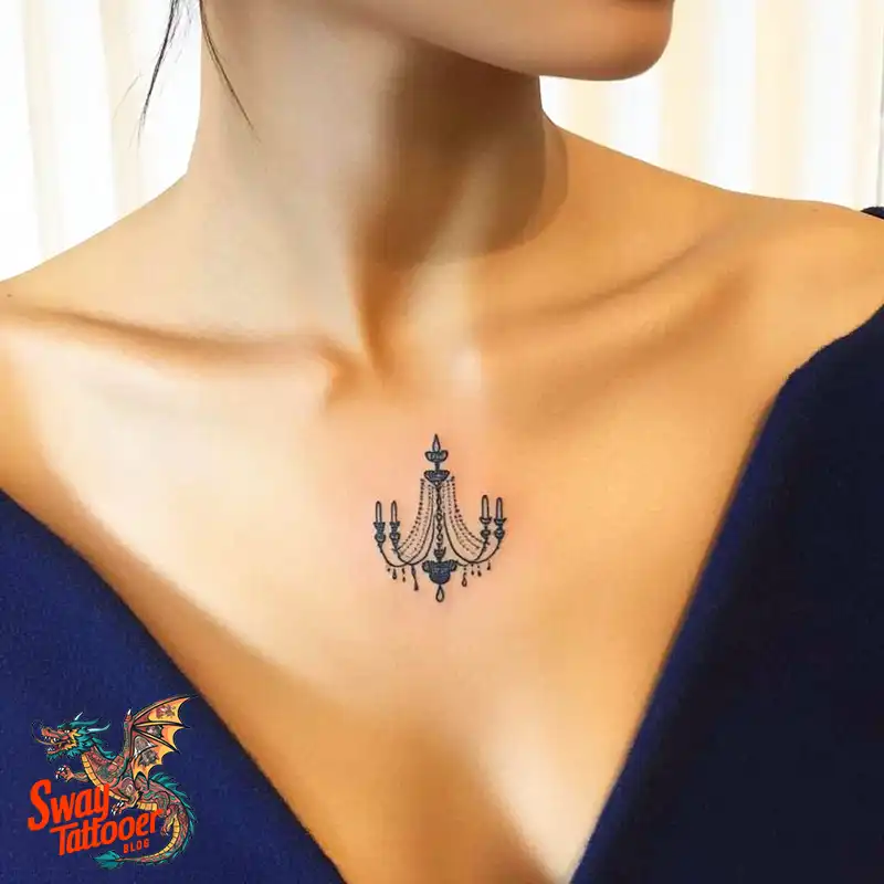 100 Chandelier Tattoo Design Ideas: Elegance in Ink 29 Chandelier Tattoo