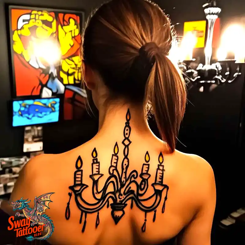 100 Chandelier Tattoo Design Ideas: Elegance in Ink 24 Chandelier Tattoo