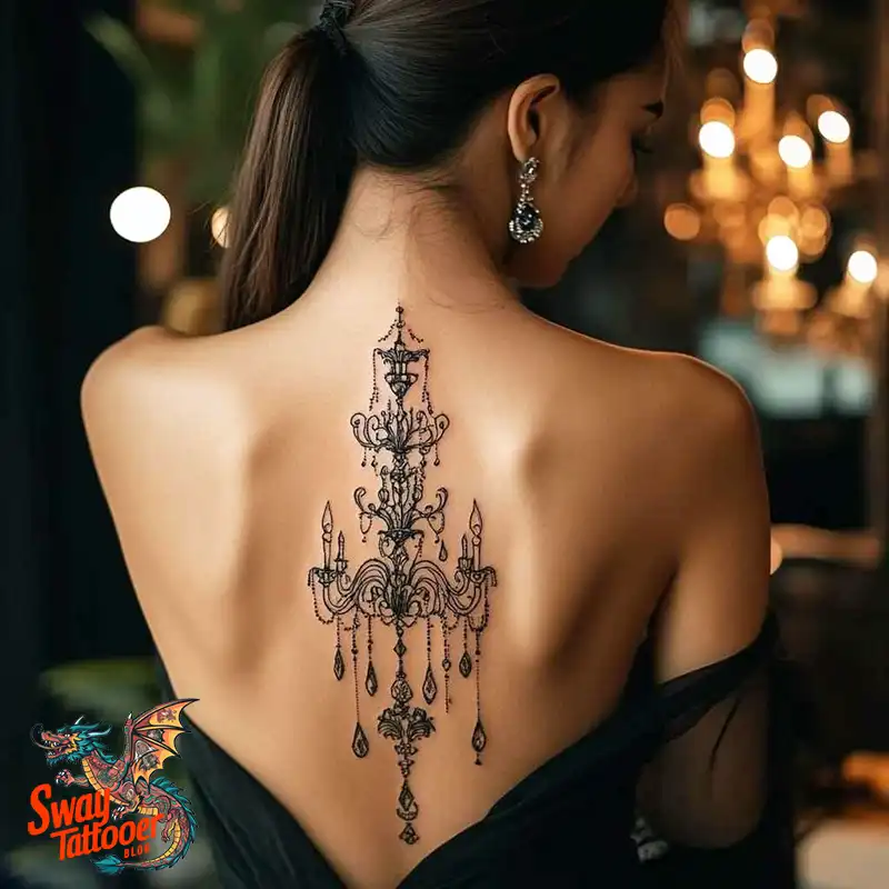 100 Chandelier Tattoo Design Ideas: Elegance in Ink 21 Chandelier Tattoo
