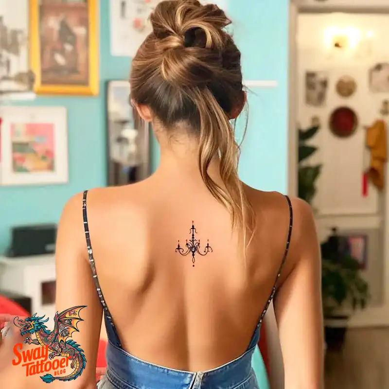 100 Chandelier Tattoo Design Ideas: Elegance in Ink 18 Chandelier Tattoo