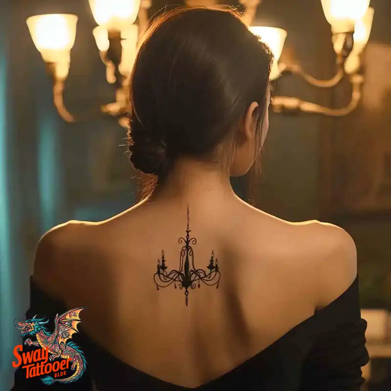 100 Chandelier Tattoo Design Ideas: Elegance in Ink 12 Chandelier Tattoo