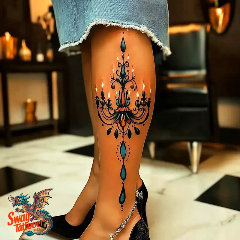 100 Chandelier Tattoo Design Ideas: Elegance in Ink 91 Chandelier Tattoo