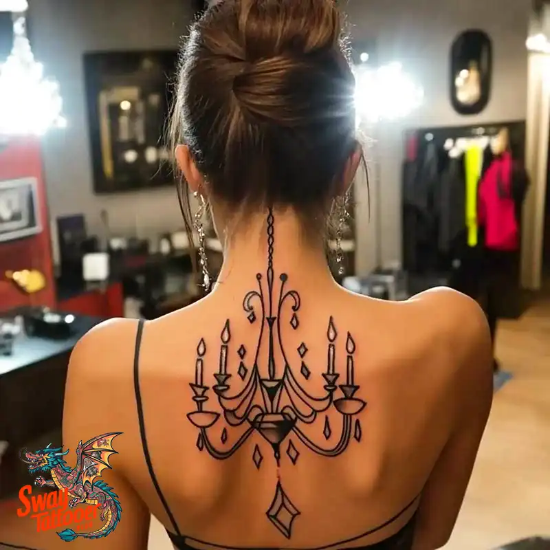 100 Chandelier Tattoo Design Ideas: Elegance in Ink 10 Chandelier Tattoo