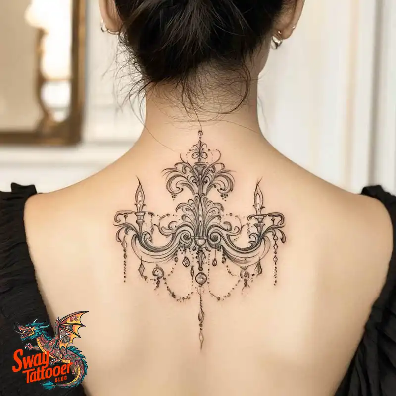 100 Chandelier Tattoo Design Ideas: Elegance in Ink 5 Chandelier Tattoo