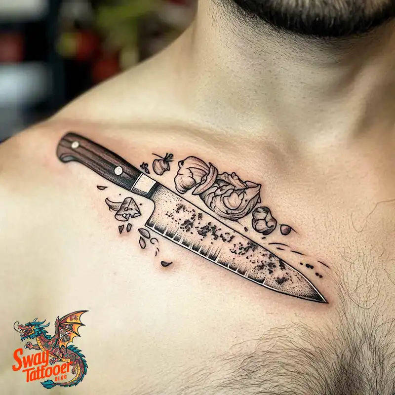 100 Chef Knife Tattoo Designs – Carving Passion into Skin 86 chef knife tattoo