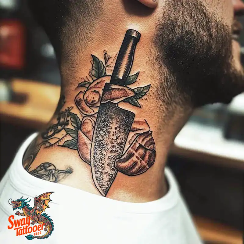 100 Chef Knife Tattoo Designs – Carving Passion into Skin 85 chef knife tattoo