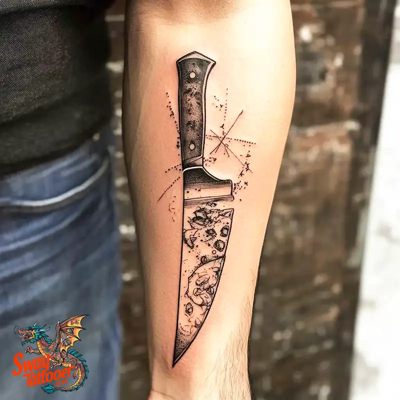 100 Chef Knife Tattoo Designs – Carving Passion into Skin 102 chef knife tattoo