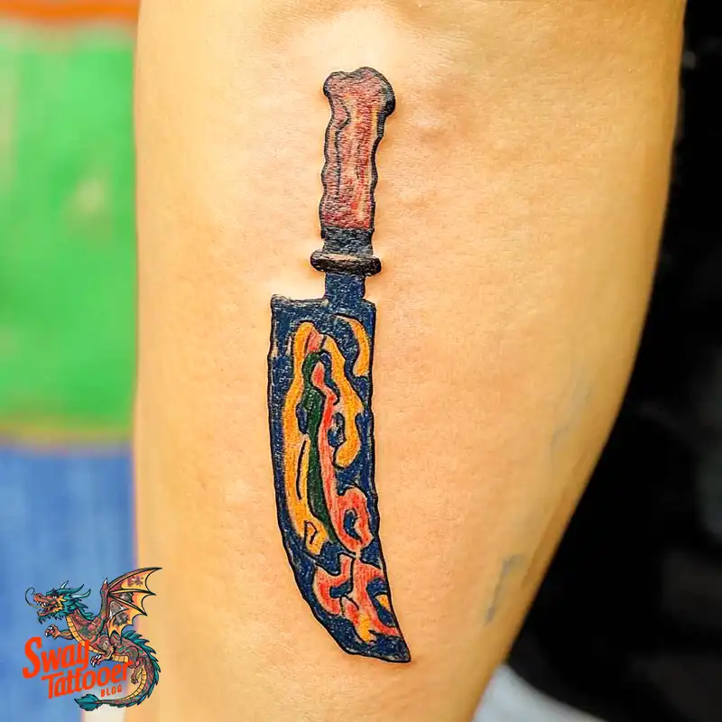 100 Chef Knife Tattoo Designs – Carving Passion into Skin 78 chef knife tattoo