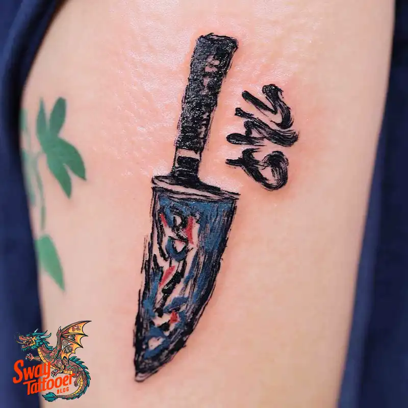 100 Chef Knife Tattoo Designs – Carving Passion into Skin 75 chef knife tattoo