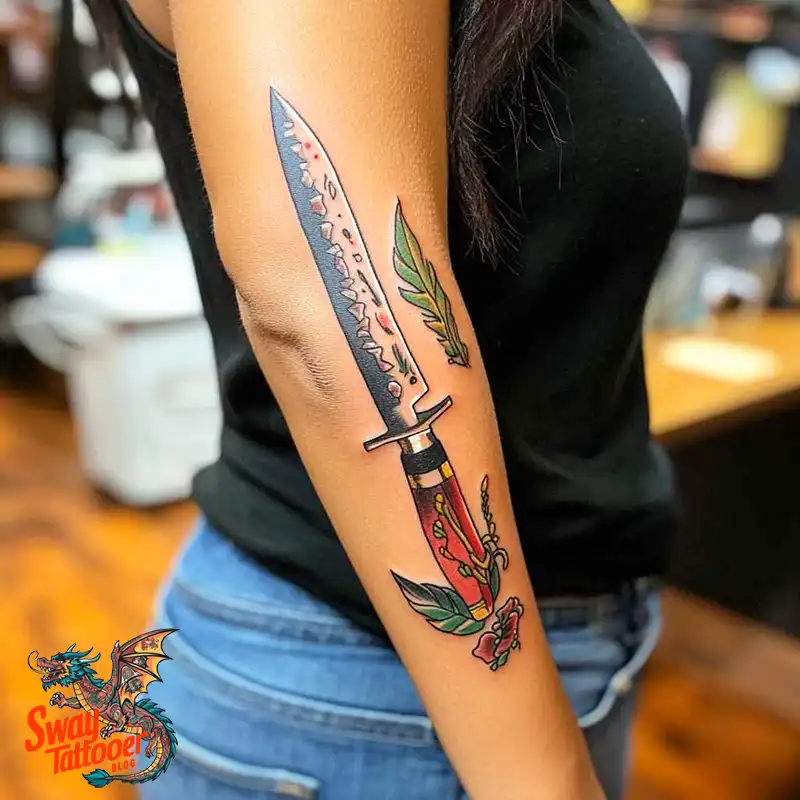 100 Chef Knife Tattoo Designs – Carving Passion into Skin 62 chef knife tattoo