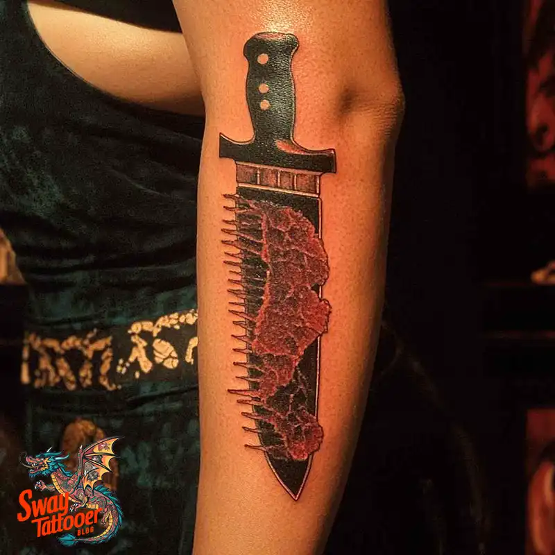 100 Chef Knife Tattoo Designs – Carving Passion into Skin 61 chef knife tattoo