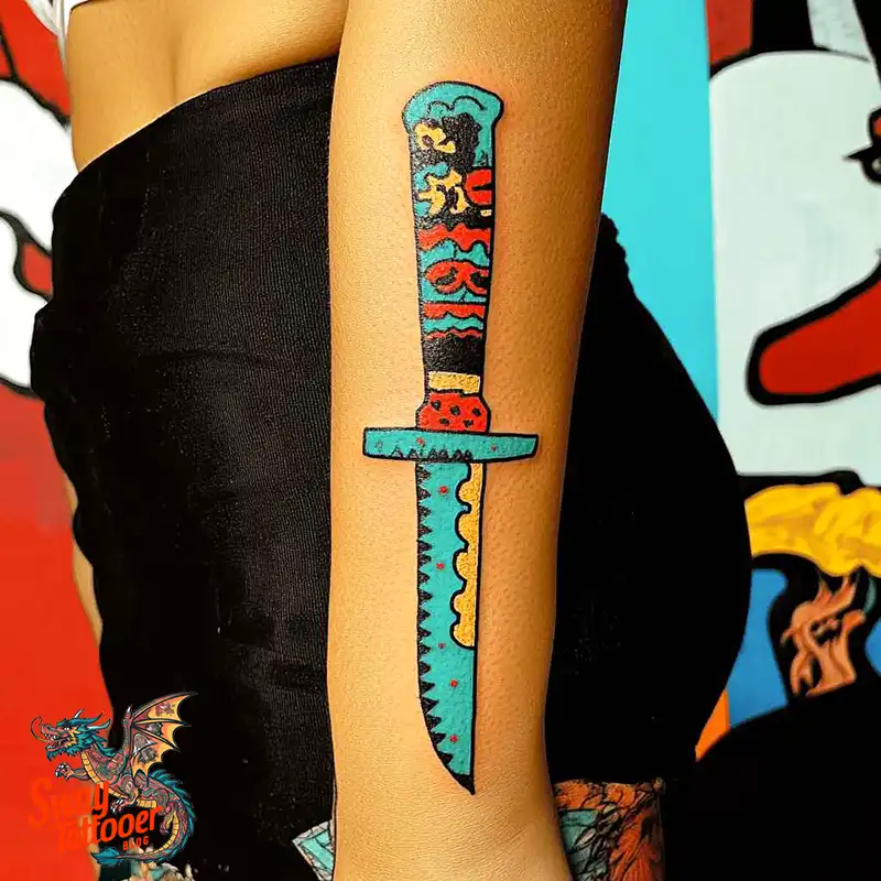 100 Chef Knife Tattoo Designs – Carving Passion into Skin 52 chef knife tattoo
