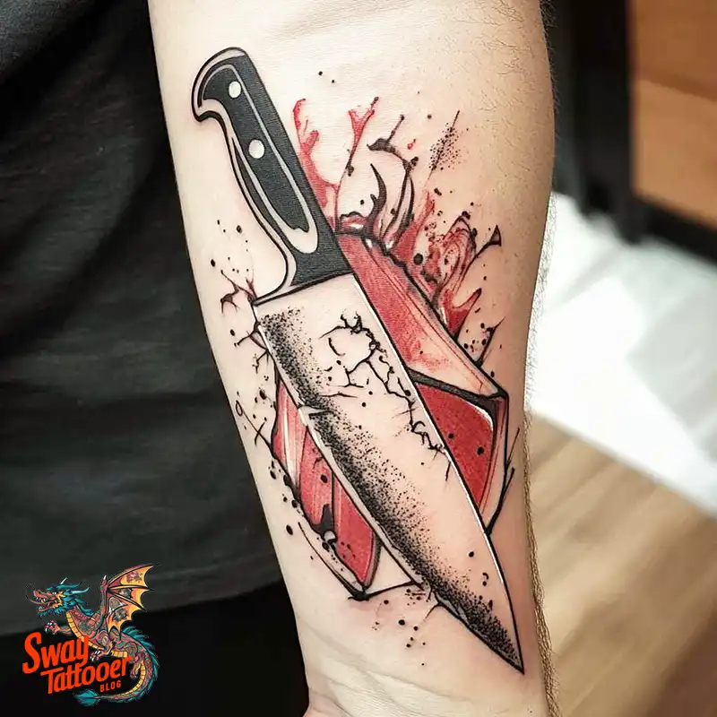 100 Chef Knife Tattoo Designs – Carving Passion into Skin 97 chef knife tattoo