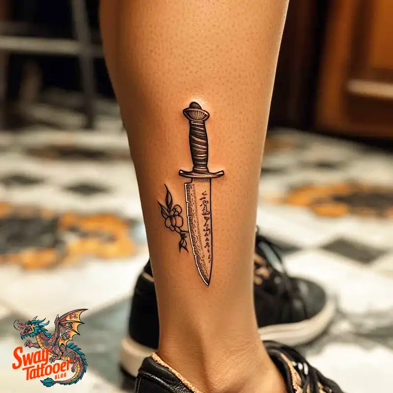 100 Chef Knife Tattoo Designs – Carving Passion into Skin 35 chef knife tattoo