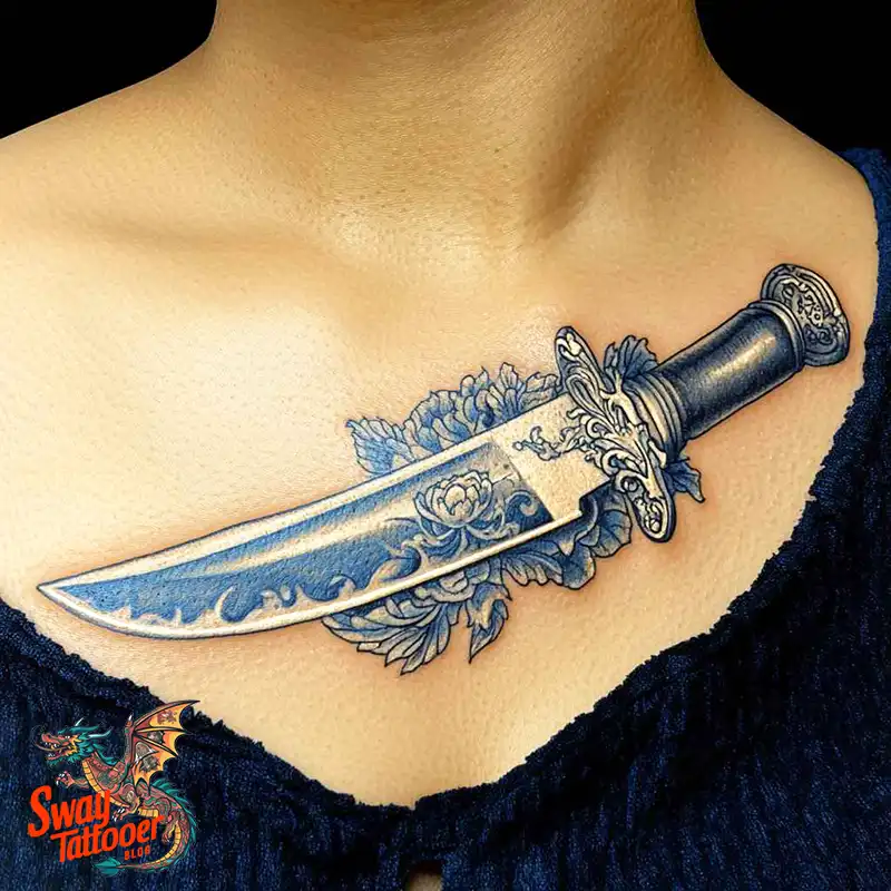 100 Chef Knife Tattoo Designs – Carving Passion into Skin 31 chef knife tattoo