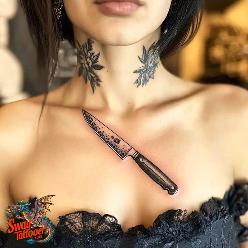 100 Chef Knife Tattoo Designs – Carving Passion into Skin 25 chef knife tattoo