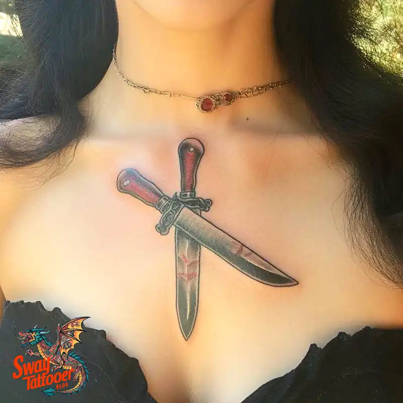 100 Chef Knife Tattoo Designs – Carving Passion into Skin 28 chef knife tattoo