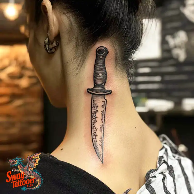 100 Chef Knife Tattoo Designs – Carving Passion into Skin 29 chef knife tattoo