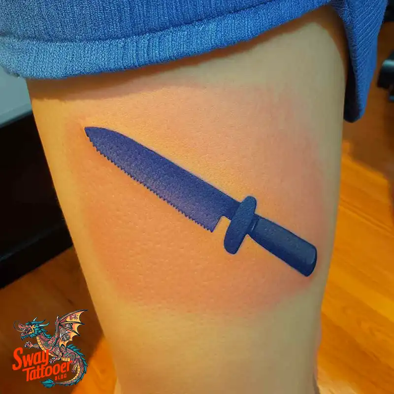 100 Chef Knife Tattoo Designs – Carving Passion into Skin 24 chef knife tattoo