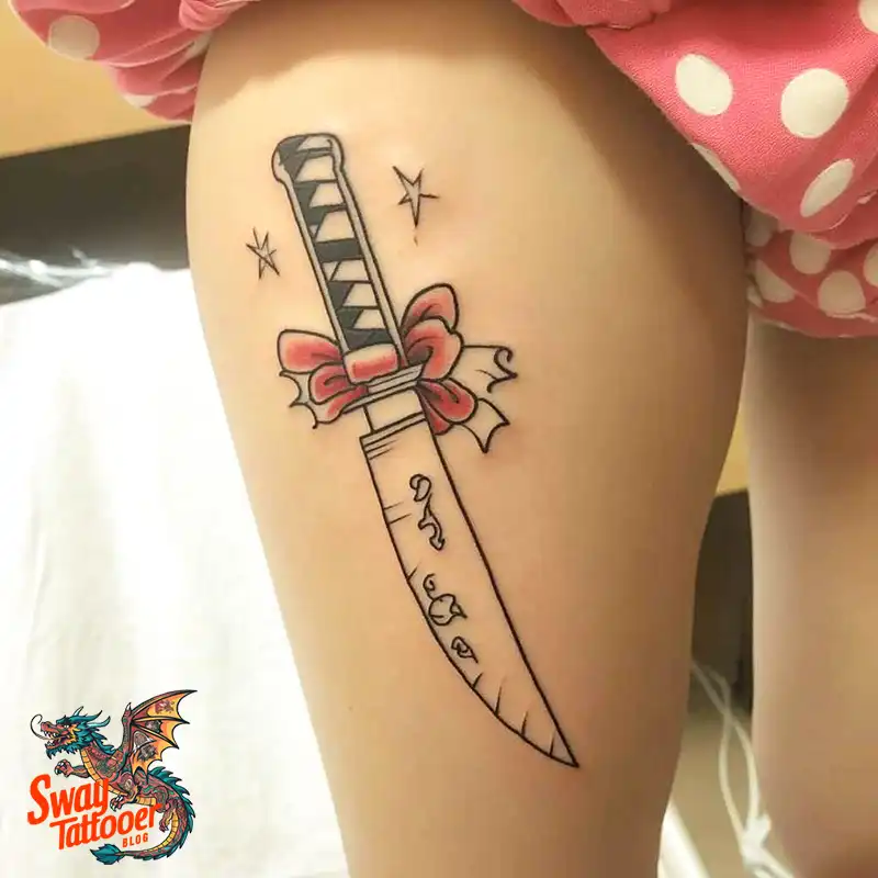 100 Chef Knife Tattoo Designs – Carving Passion into Skin 23 chef knife tattoo