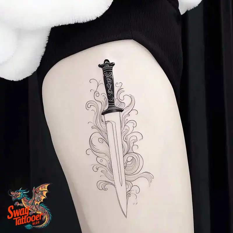 100 Chef Knife Tattoo Designs – Carving Passion into Skin 21 chef knife tattoo