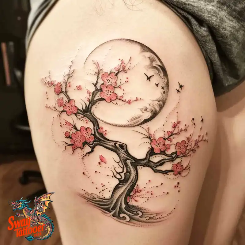 200 Cherry Blossom Tattoo Designs: Symbolism and Artistry 180 Cherry Blossom Tattoo