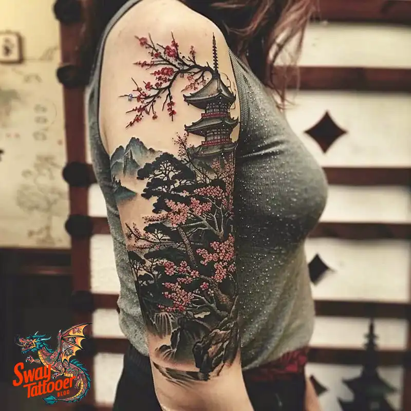200 Cherry Blossom Tattoo Designs: Symbolism and Artistry 77 Cherry Blossom Tattoo