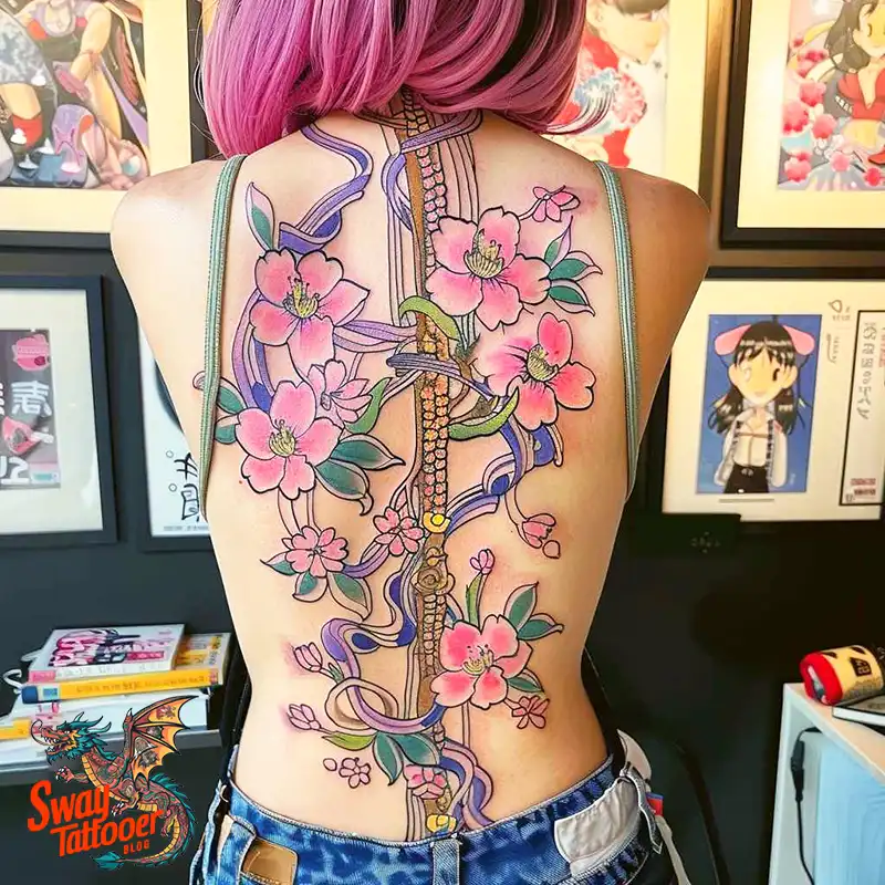 200 Cherry Blossom Tattoo Designs: Symbolism and Artistry 26 Cherry Blossom Tattoo