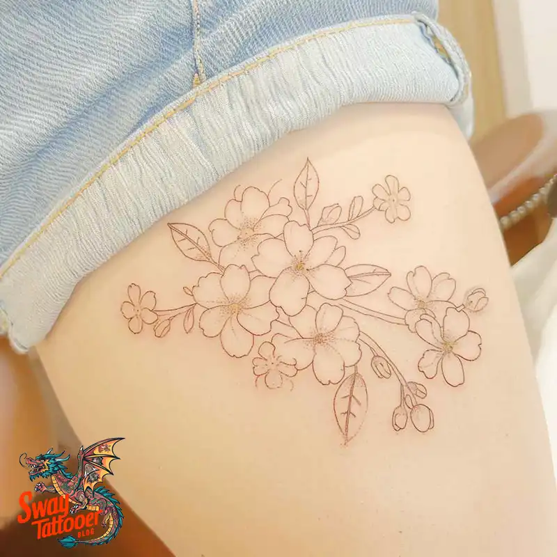 200 Cherry Blossom Tattoo Designs: Symbolism and Artistry 29 Cherry Blossom Tattoo