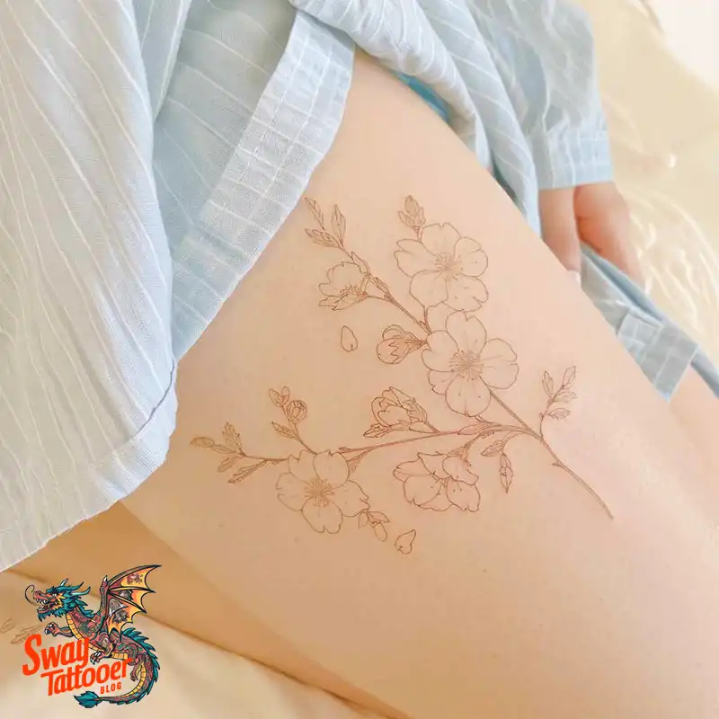 200 Cherry Blossom Tattoo Designs: Symbolism and Artistry 23 Cherry Blossom Tattoo