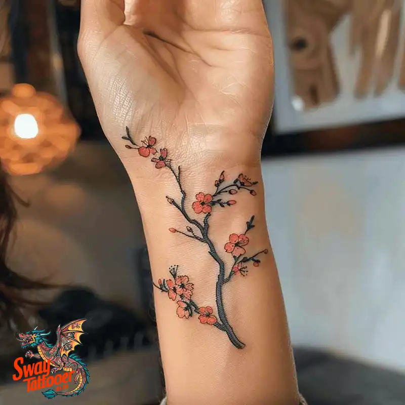 200 Cherry Blossom Tattoo Designs: Symbolism and Artistry 18 Cherry Blossom Tattoo