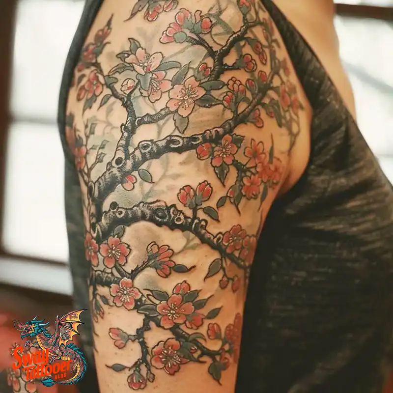 200 Cherry Blossom Tattoo Designs: Symbolism and Artistry 187 Cherry Blossom Tattoo