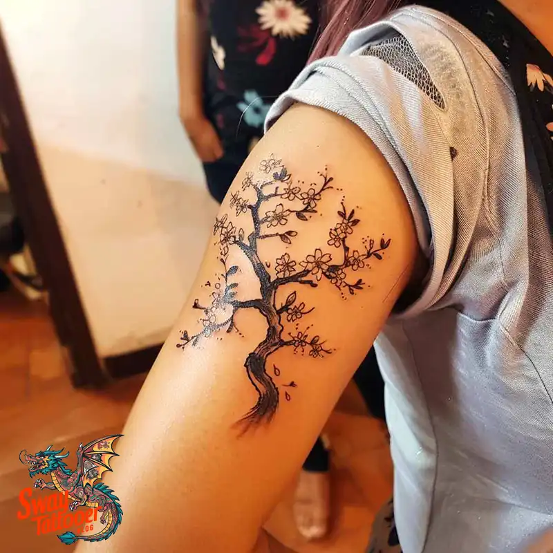 200 Cherry Blossom Tattoo Designs: Symbolism and Artistry 7 Cherry Blossom Tattoo