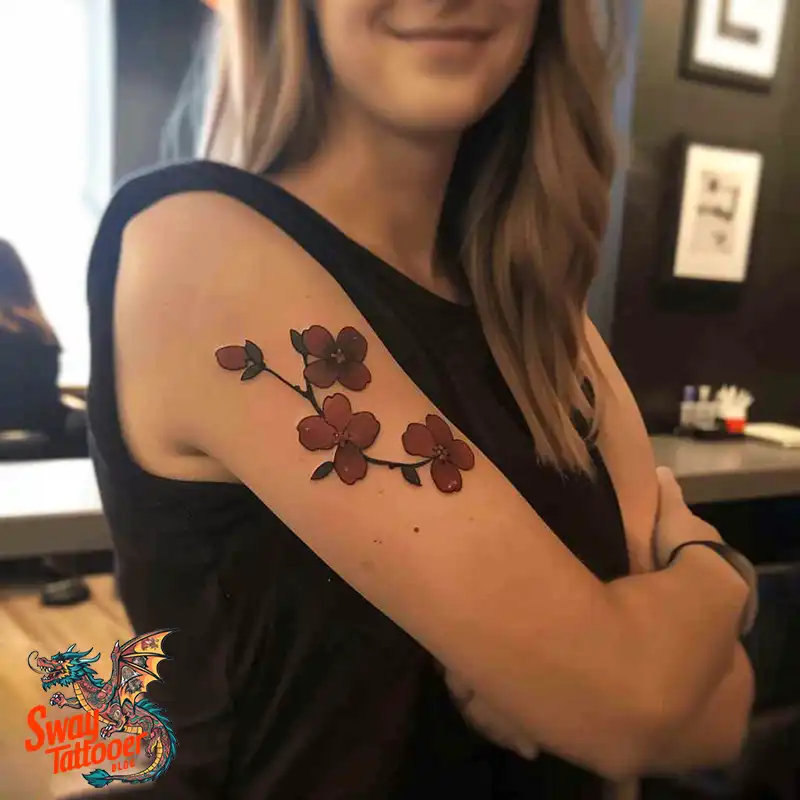 200 Cherry Blossom Tattoo Designs: Symbolism and Artistry 3 Cherry Blossom Tattoo