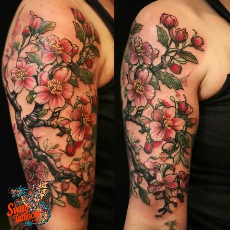 200 Cherry Blossom Tattoo Designs: Symbolism and Artistry 188 Cherry Blossom Tattoo
