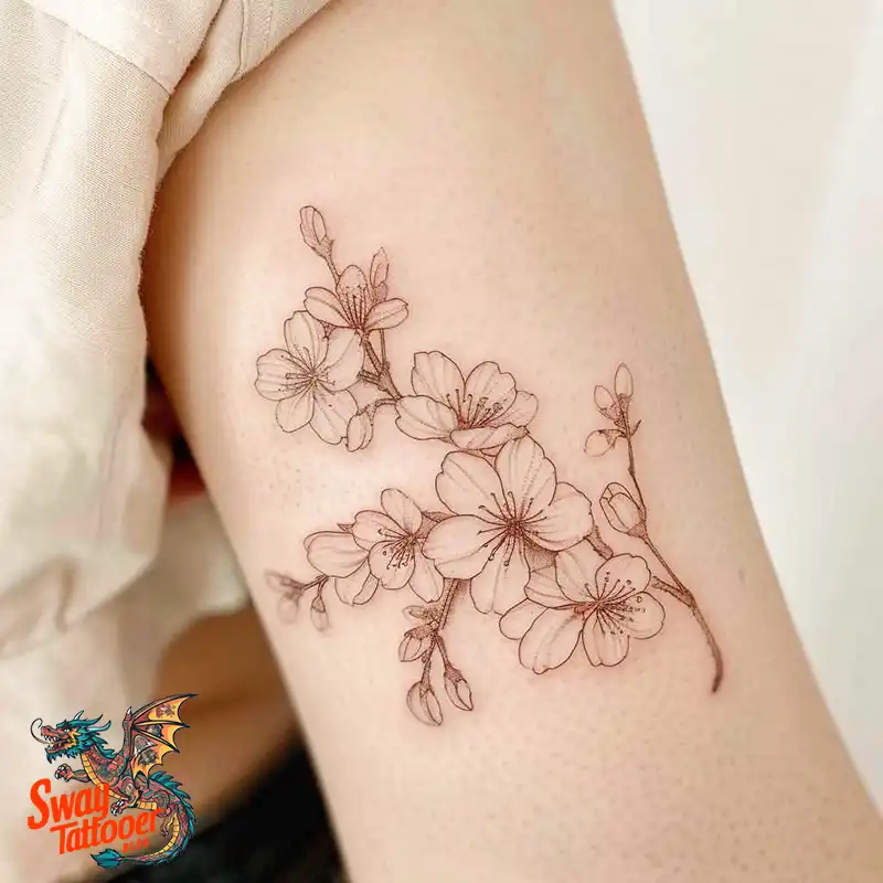 200 Cherry Blossom Tattoo Designs: Symbolism and Artistry 156 Cherry Blossom Tattoo