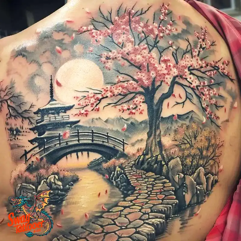 200 Cherry Blossom Tattoo Designs: Symbolism and Artistry 140 Cherry Blossom Tattoo