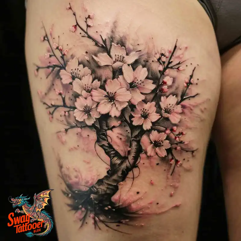 200 Cherry Blossom Tattoo Designs: Symbolism and Artistry 138 Cherry Blossom Tattoo