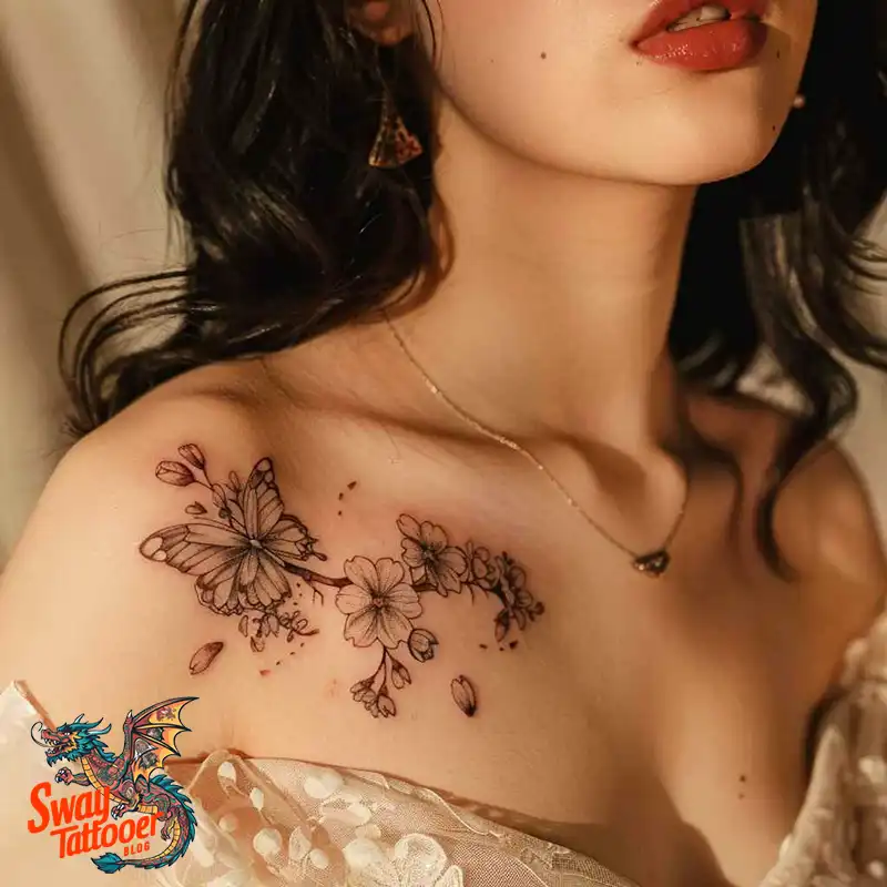 200 Cherry Blossom Tattoo Designs: Symbolism and Artistry 124 Cherry Blossom Tattoo