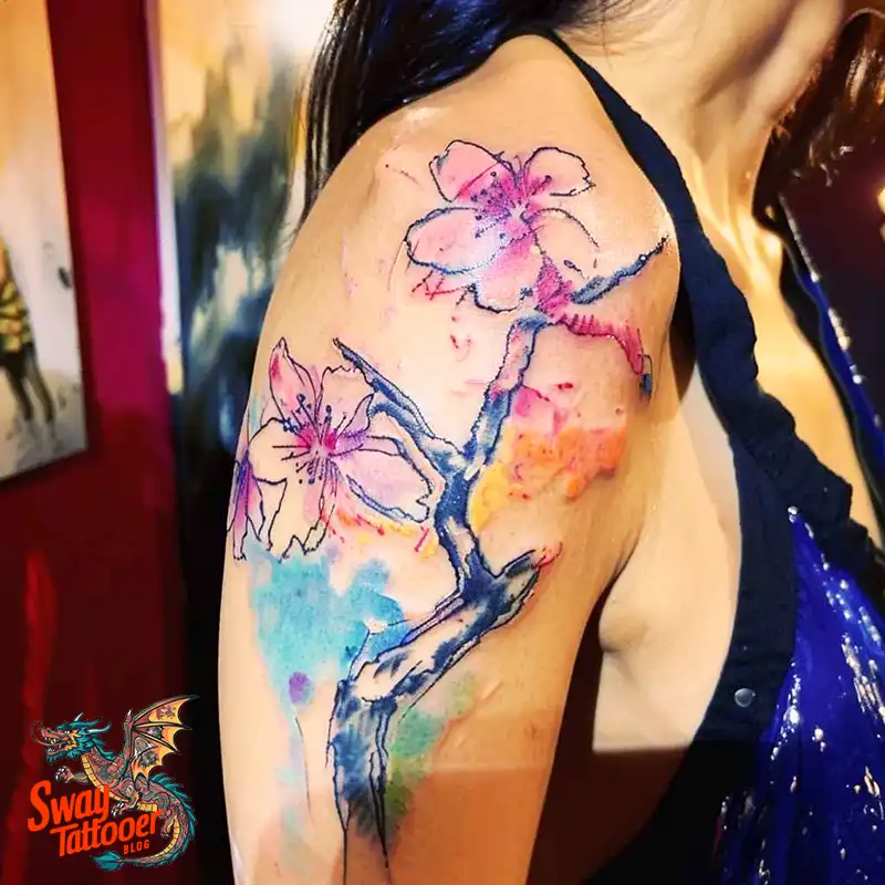 200 Cherry Blossom Tattoo Designs: Symbolism and Artistry 115 Cherry Blossom Tattoo